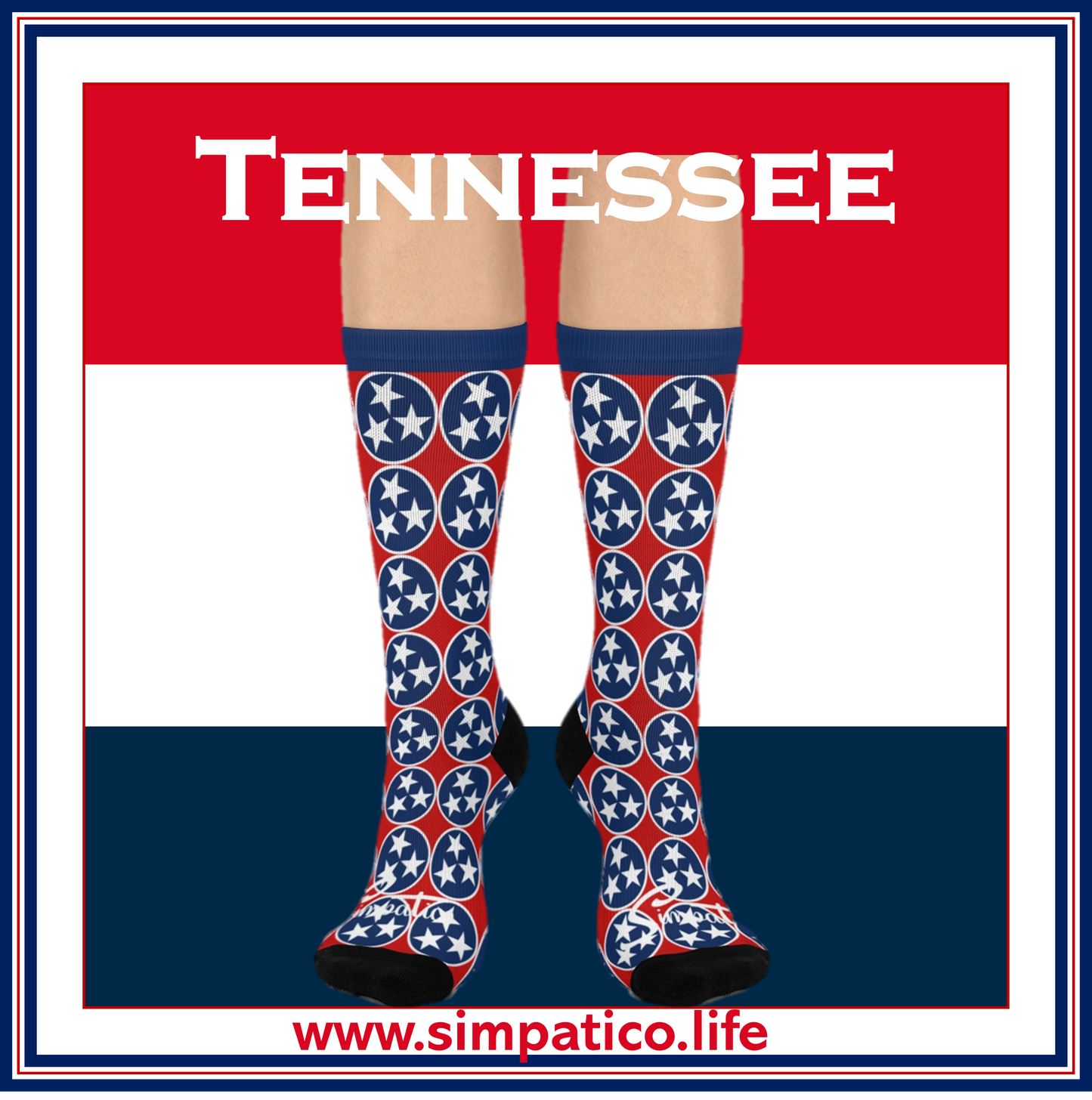 Tennessee - Cushioned Crew Socks