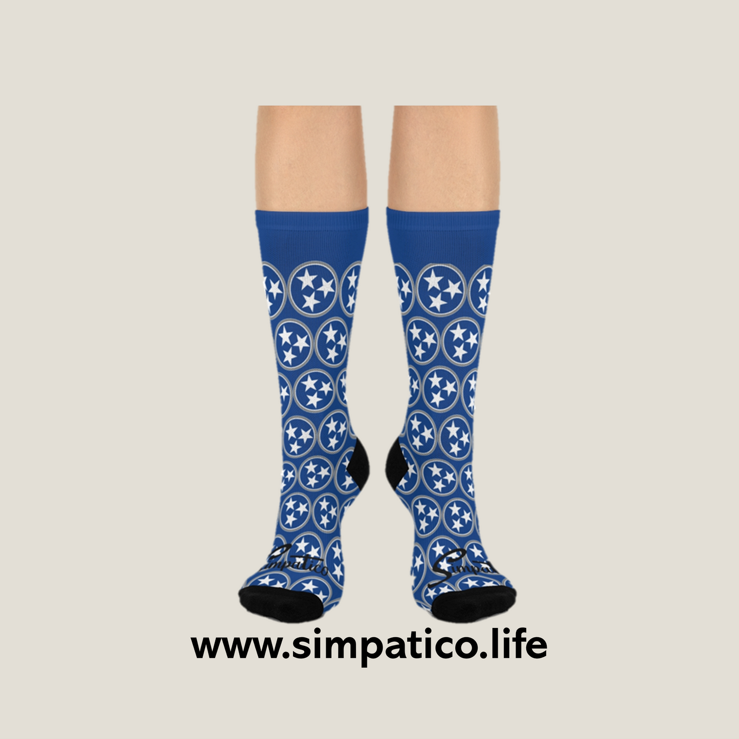 Memphis Tennessee - Cushioned Crew Socks