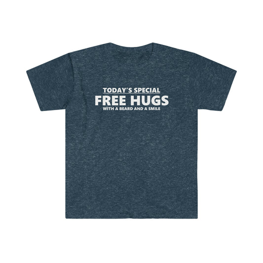 Free Hugs Beard and Smile  T-Shirt